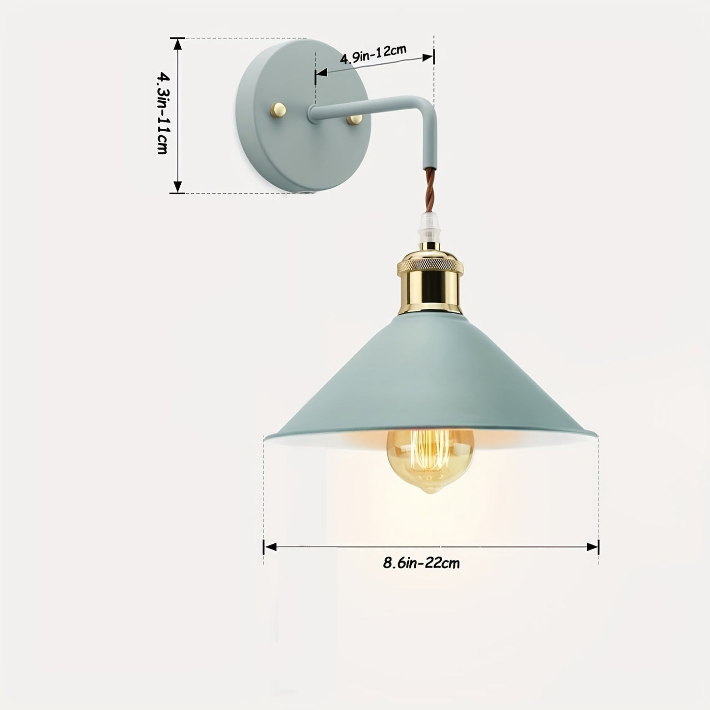 Oil-Rubbed Metal Wall Sconce