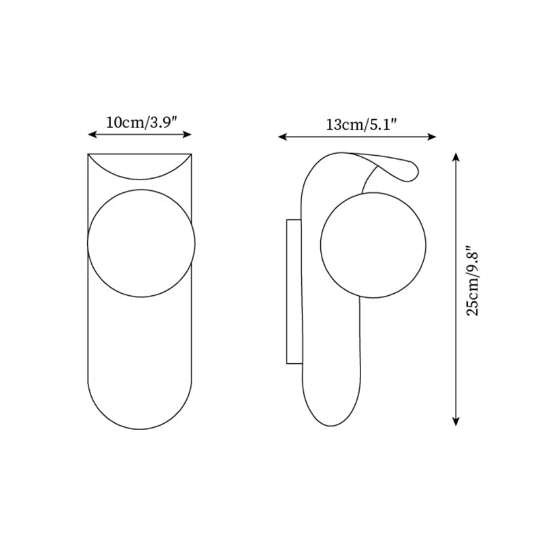 Icar Wooden Wall Lamp