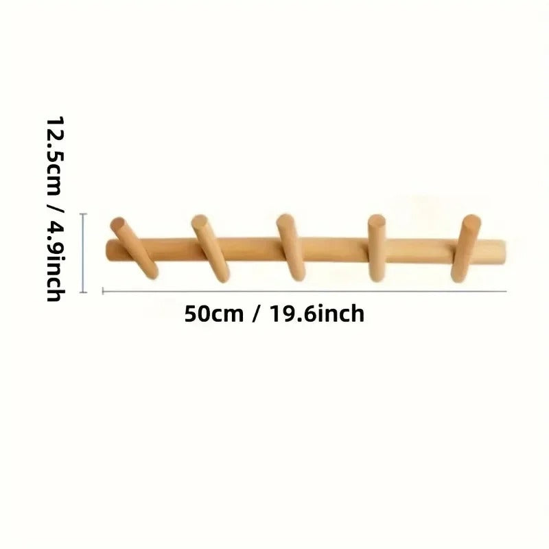 Maeve Solid Oak Wall Rack