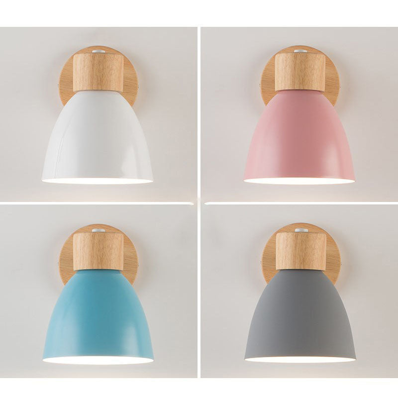 Macaron Wood Wall Sconce