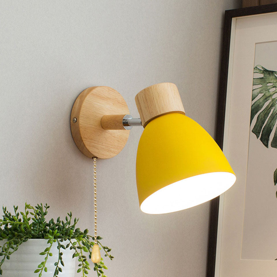 Macaron Wood Wall Sconce