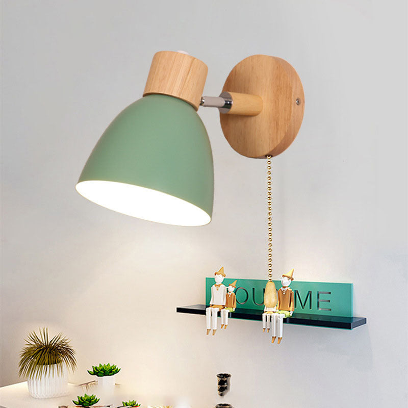 Macaron Wood Wall Sconce
