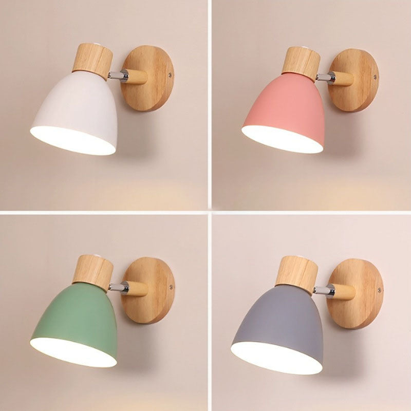 Macaron Wood Wall Sconce