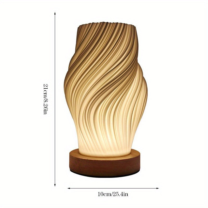 LED Swirl Table Lamp