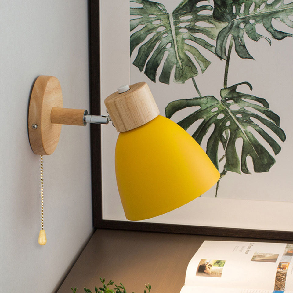 Macaron Wood Wall Sconce