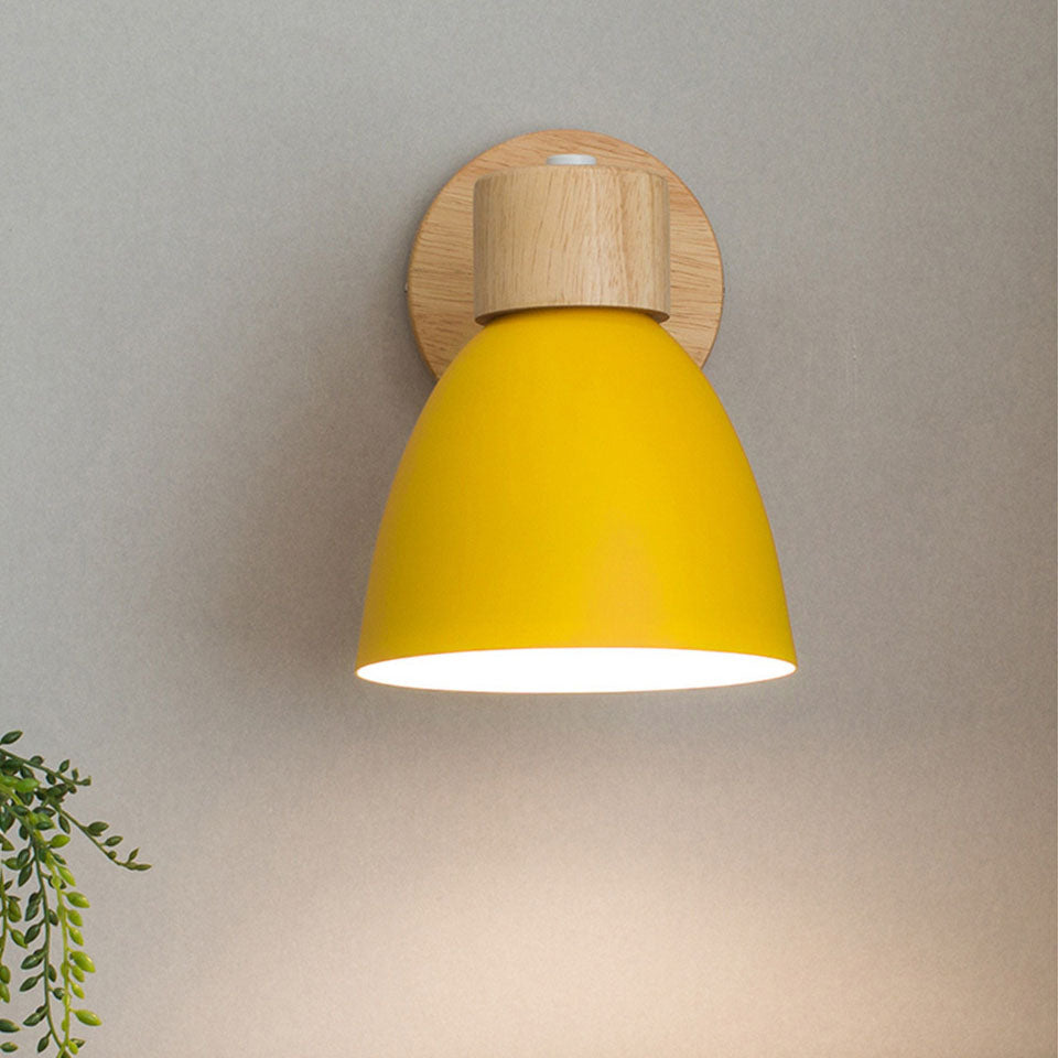 Macaron Wood Wall Sconce
