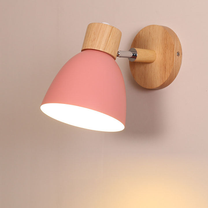 Macaron Wood Wall Sconce