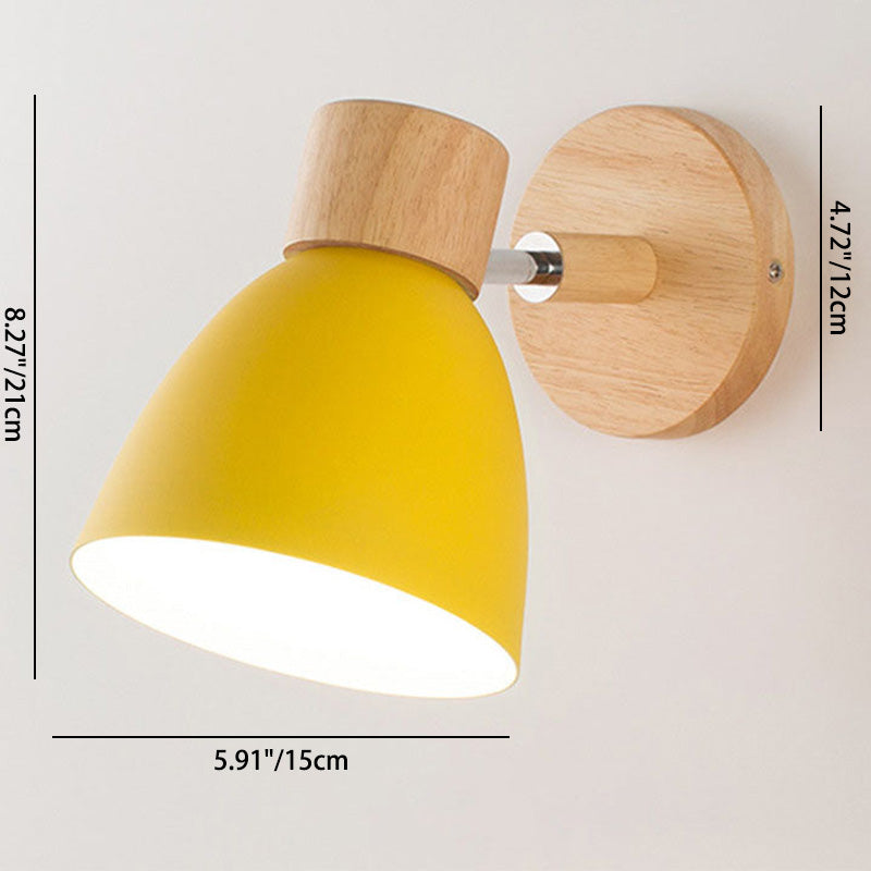 Macaron Wood Wall Sconce