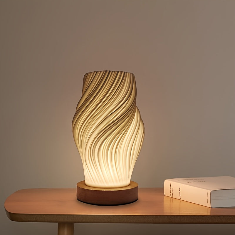 LED Swirl Table Lamp