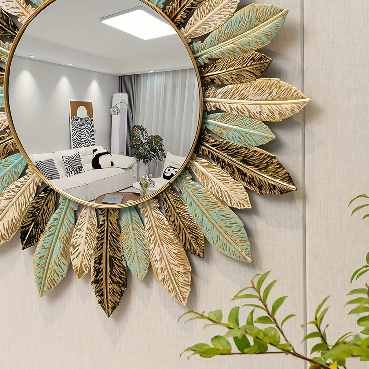 Bohemian Sunburst Wall Mirror