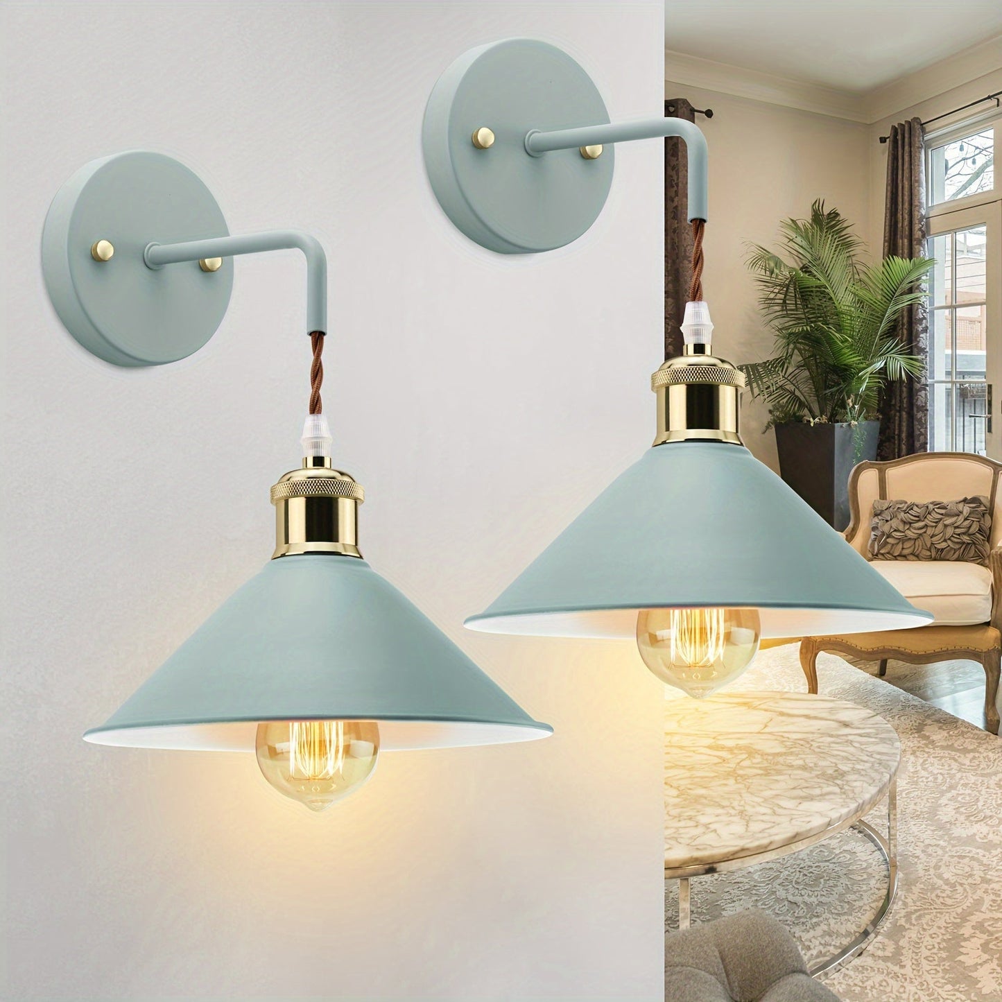 Oil-Rubbed Metal Wall Sconce