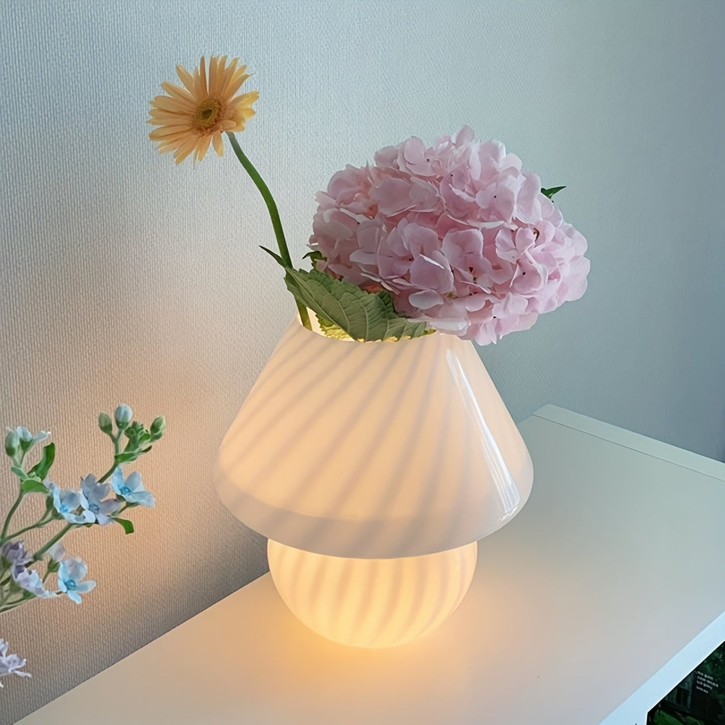 Murano Glass Mushroom Lamp