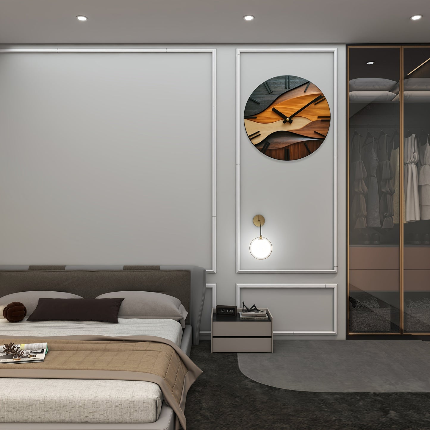 Artistic Round Wall Clock