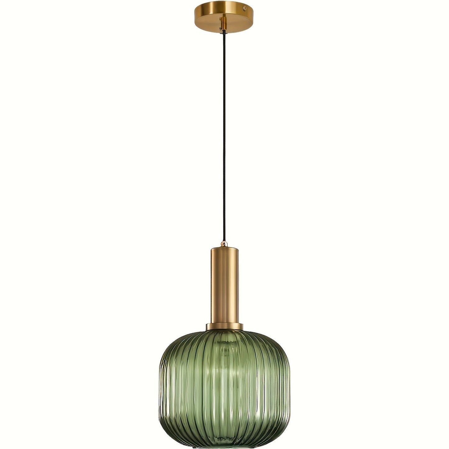 Ribbed Glass Pendant Light