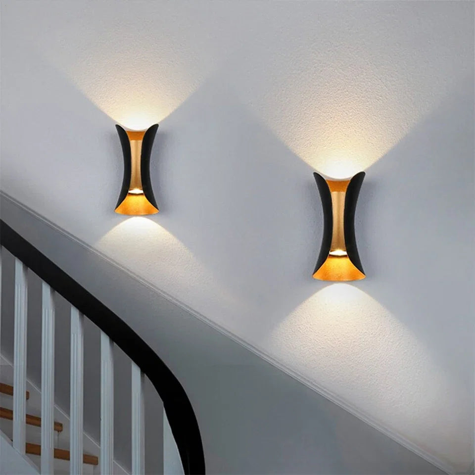 Black and Gold Wall Light
