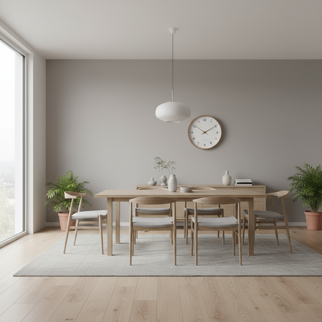 Nordic Wood Wall Clock