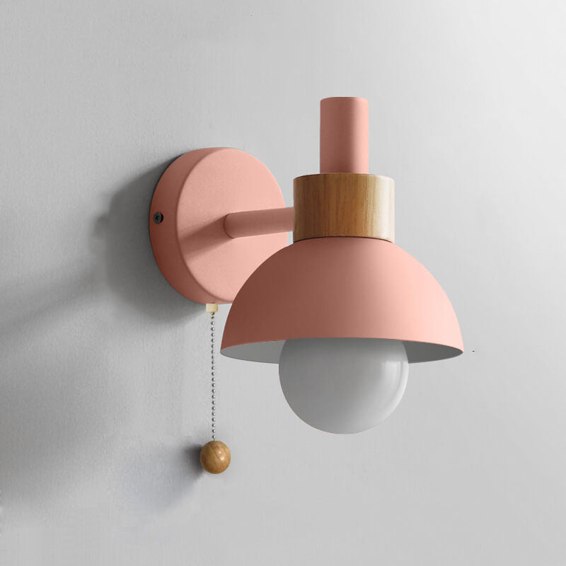 Nordic Wood Accent Wall Lamp