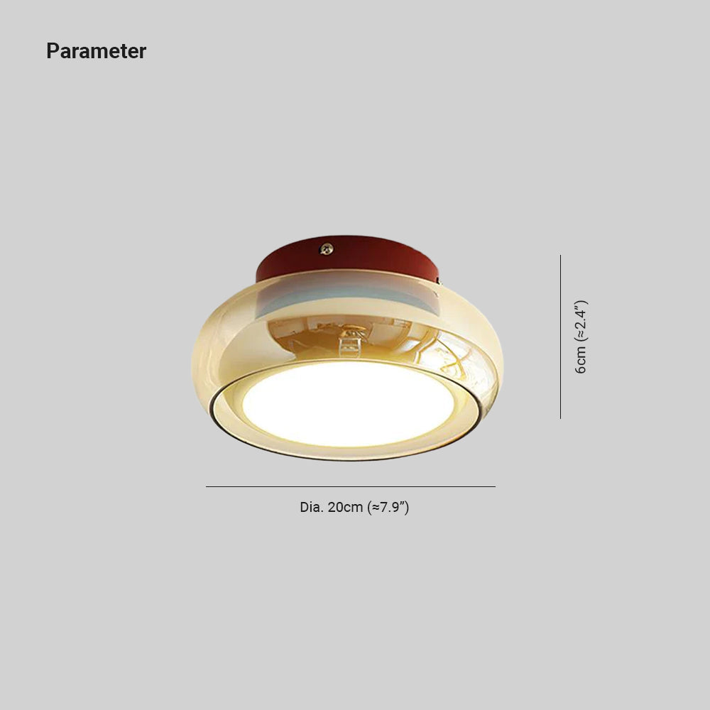 June Retro Glass Ceiling Light