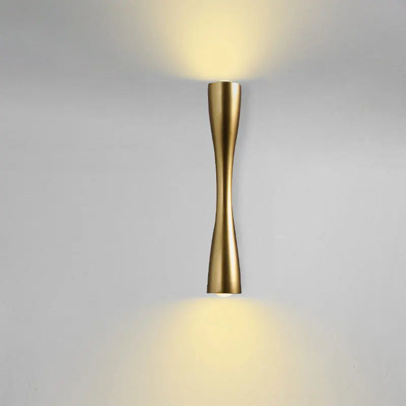 Gold Up and Down Wall Light