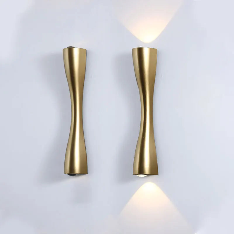 Gold Up and Down Wall Light