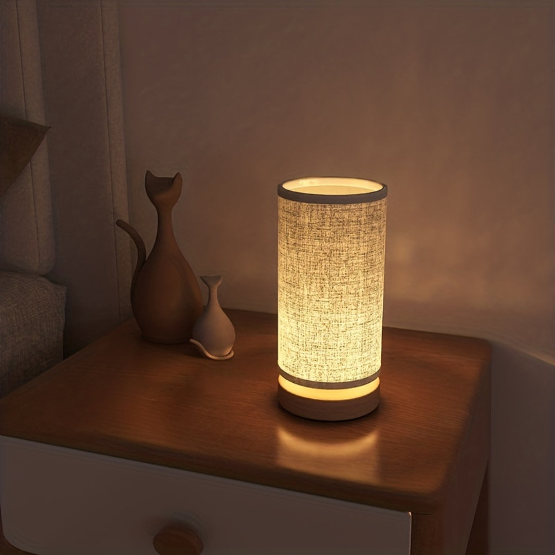 Wooden USB Table Lamp