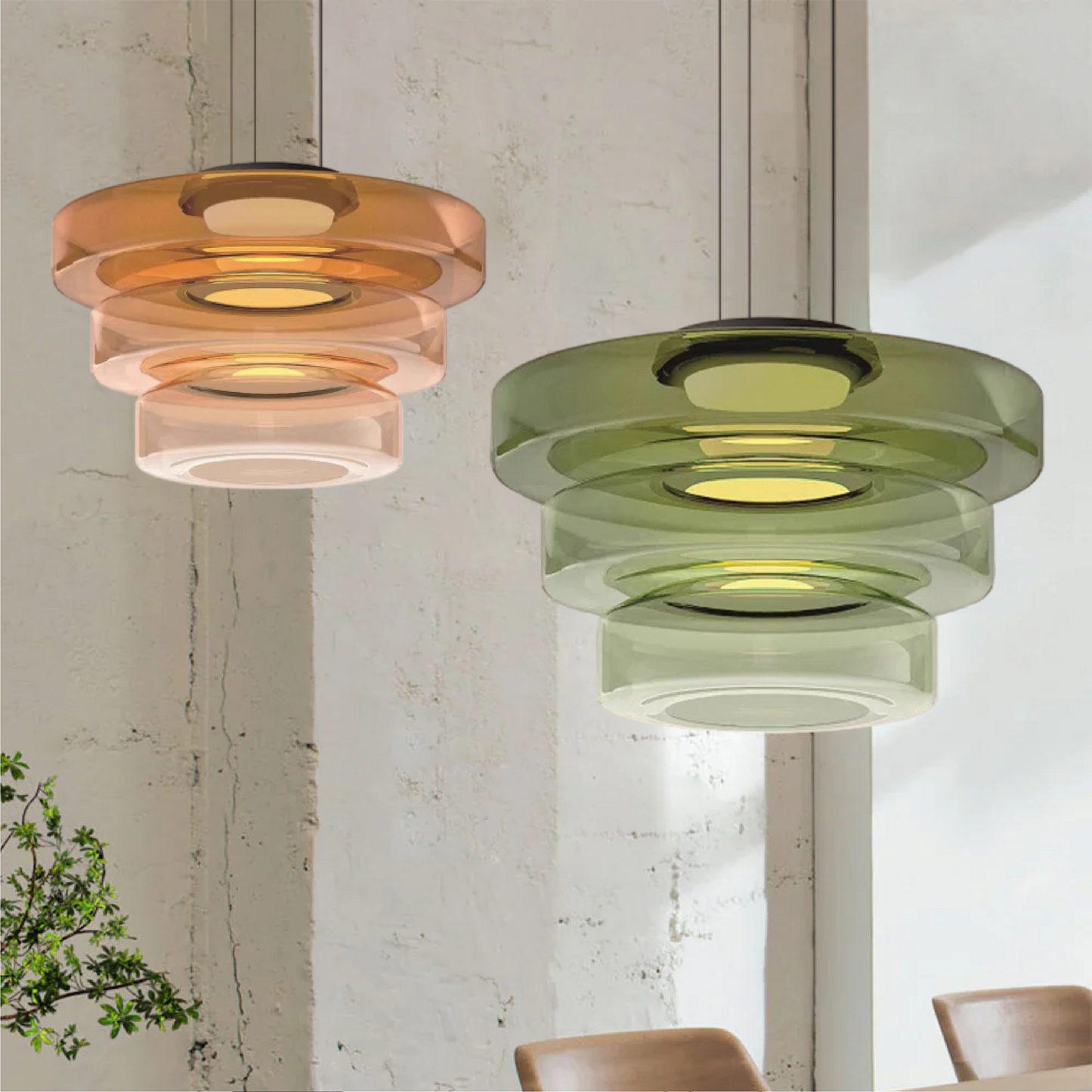 Bauhaus Glass Pendant Lamp