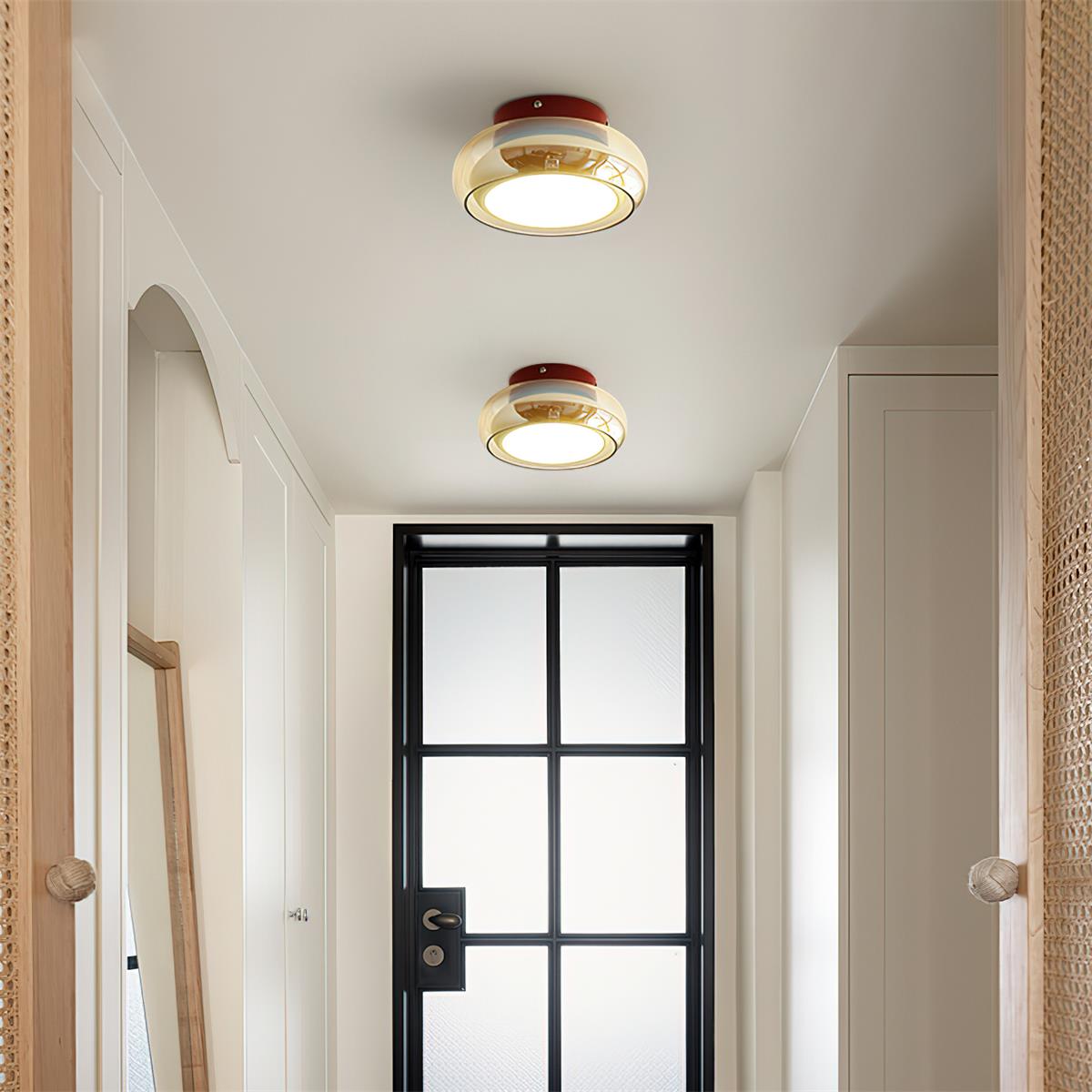 June Retro Glass Ceiling Light