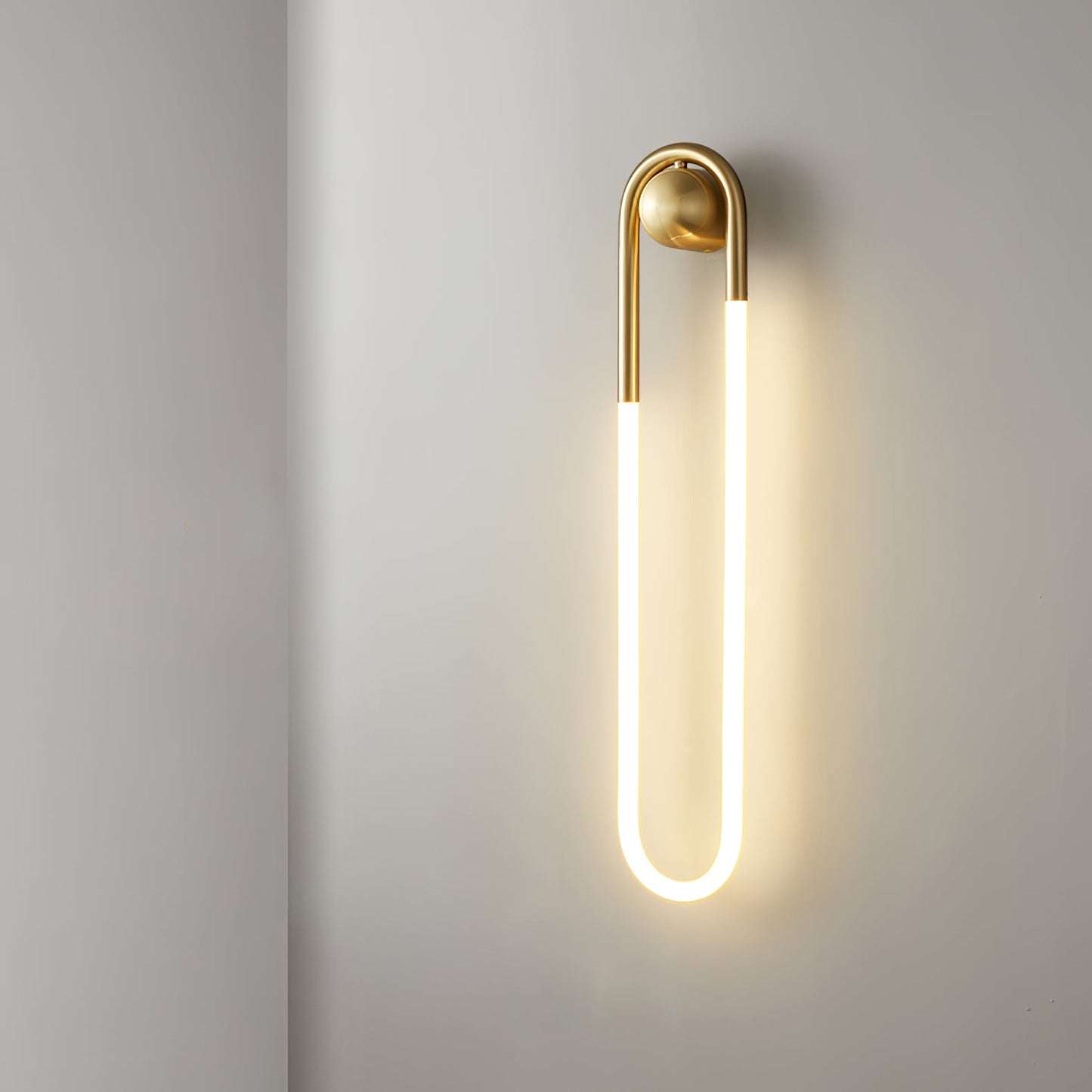 Modern LED Wall Light | Brass & Black Minimalist Wall Lamp