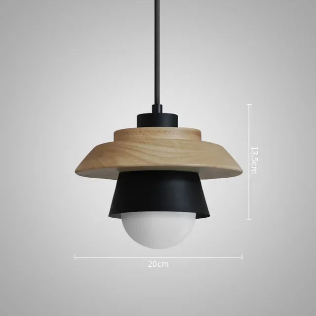 Macaron Wood Pendant Light