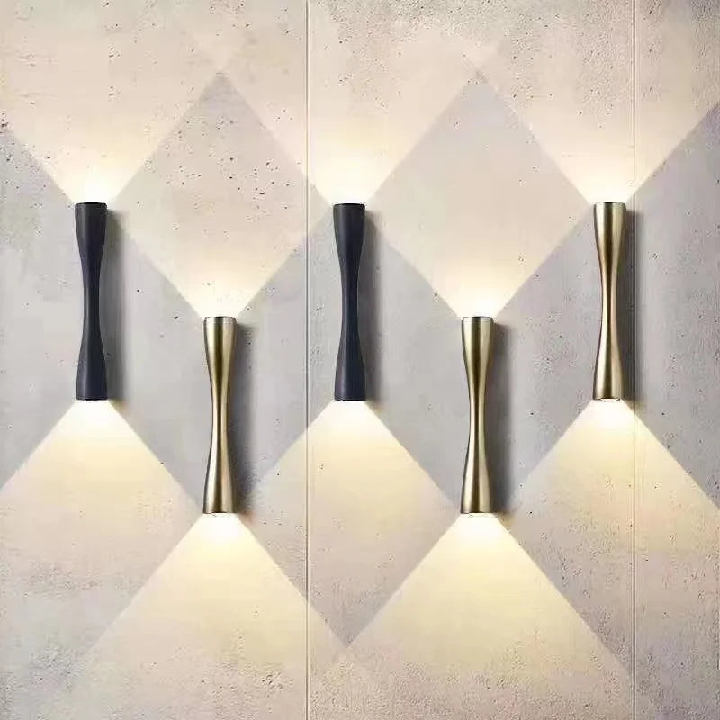 Gold Up and Down Wall Light