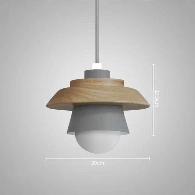 Macaron Wood Pendant Light
