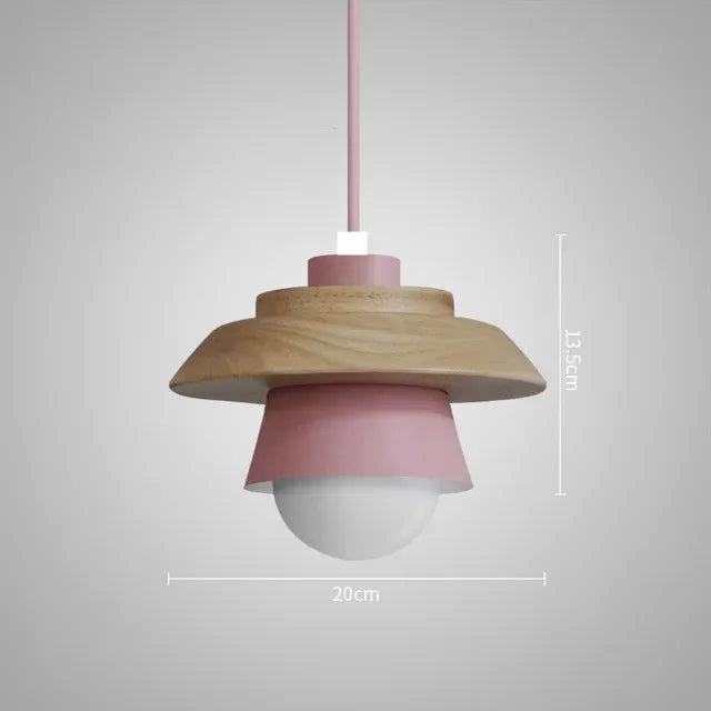 Macaron Wood Pendant Light