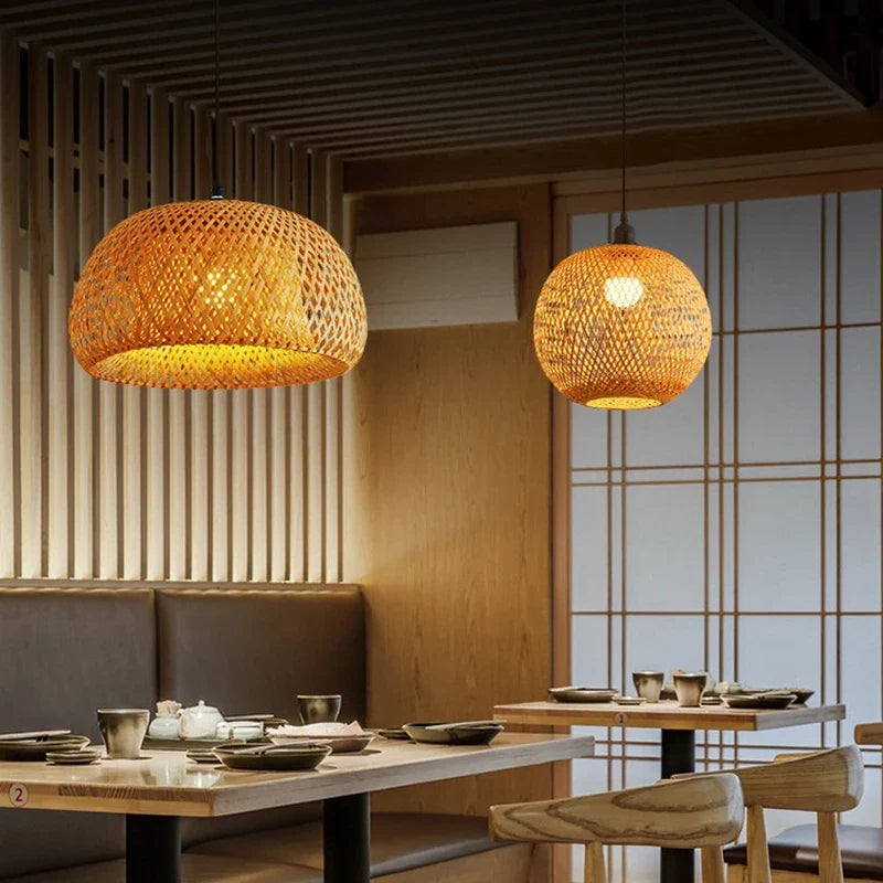 Bamboo Rattan Pendant Lamp