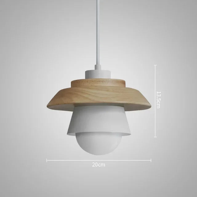 Macaron Wood Pendant Light