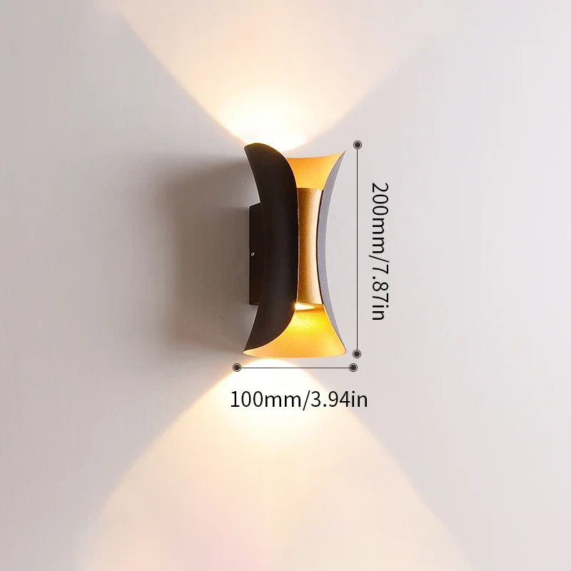 Black and Gold Wall Light