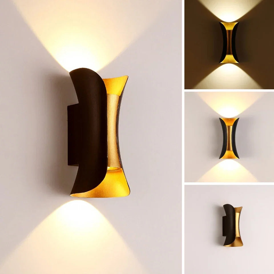 Black and Gold Wall Light