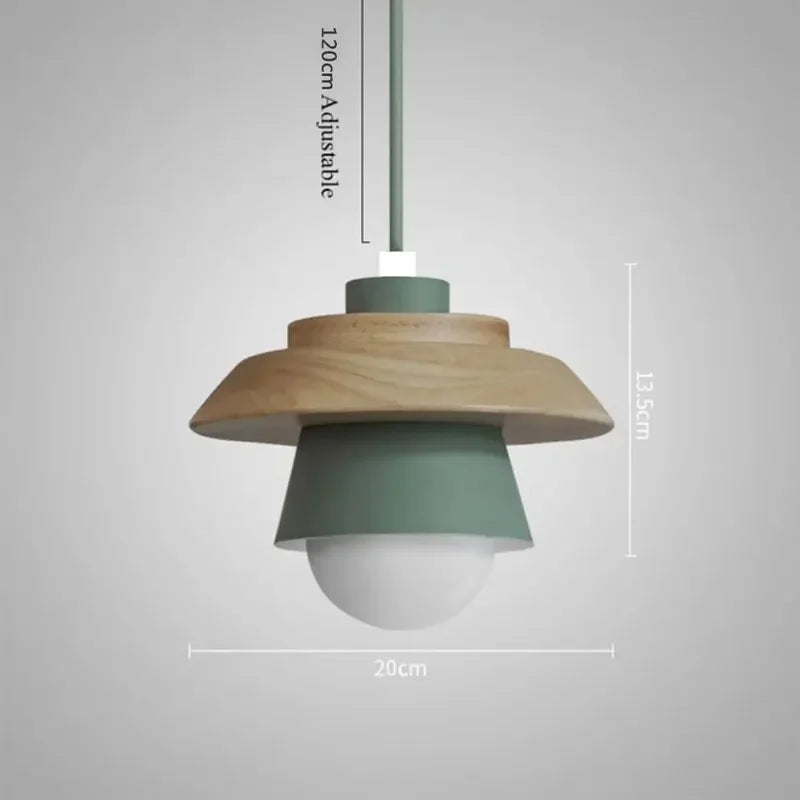Macaron Wood Pendant Light