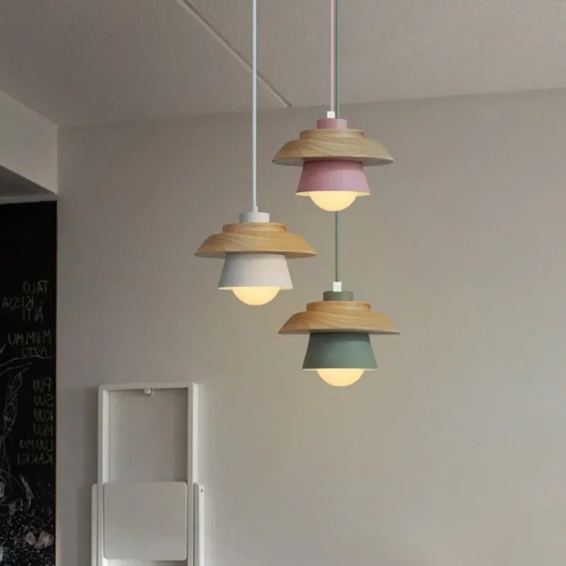Macaron Wood Pendant Light