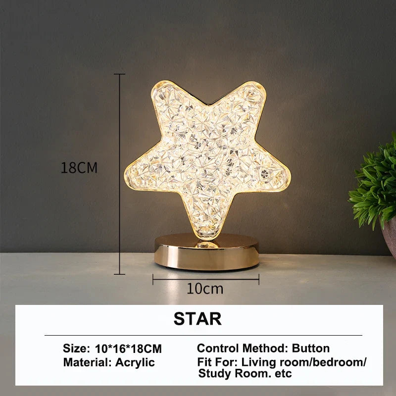 Stellora 3D Crystal Night Light