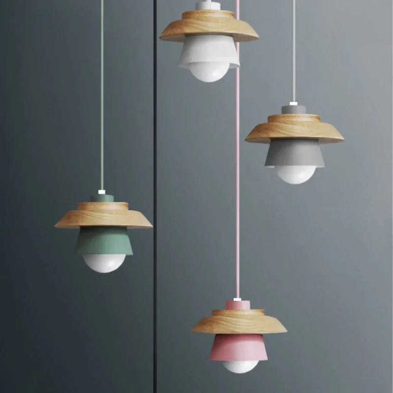 Macaron Wood Pendant Light