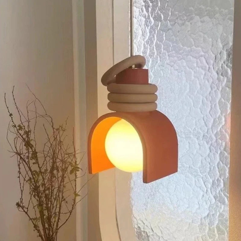 Wabi-Sabi Resin Pendant Light