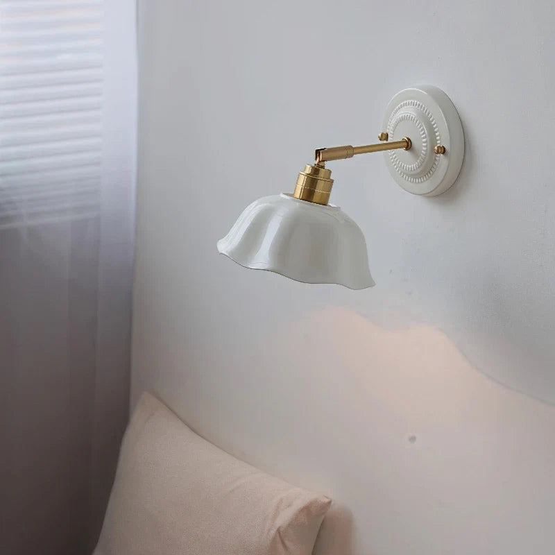 Cream Ceramic Wall Lamp