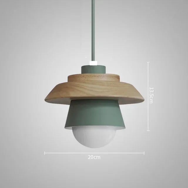 Macaron Wood Pendant Light