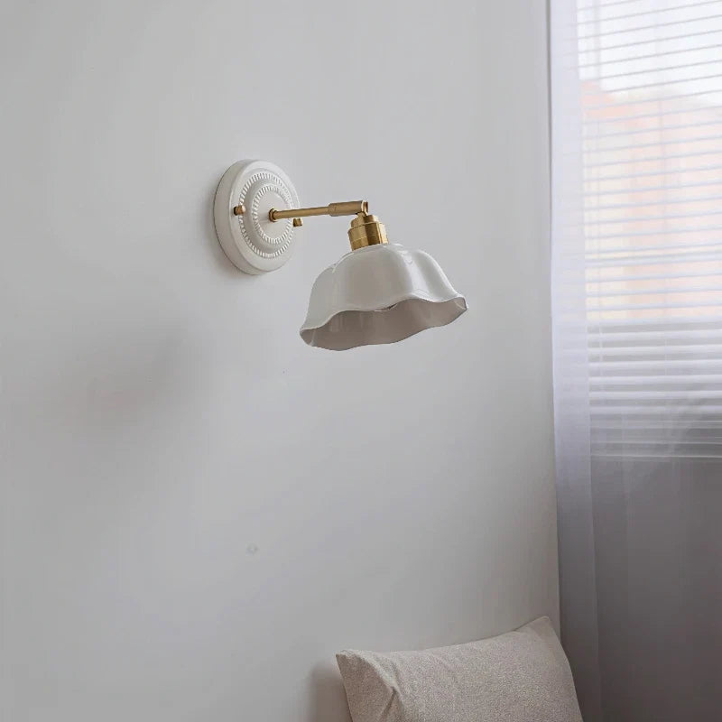 Cream Ceramic Wall Lamp