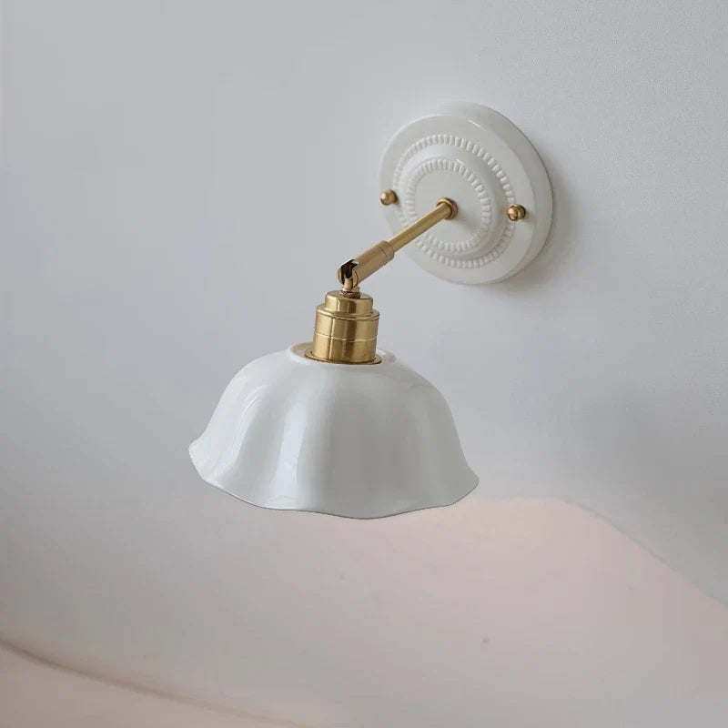 Cream Ceramic Wall Lamp