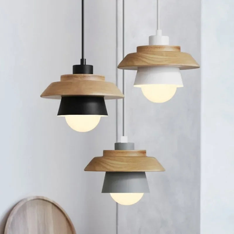 Macaron Wood Pendant Light