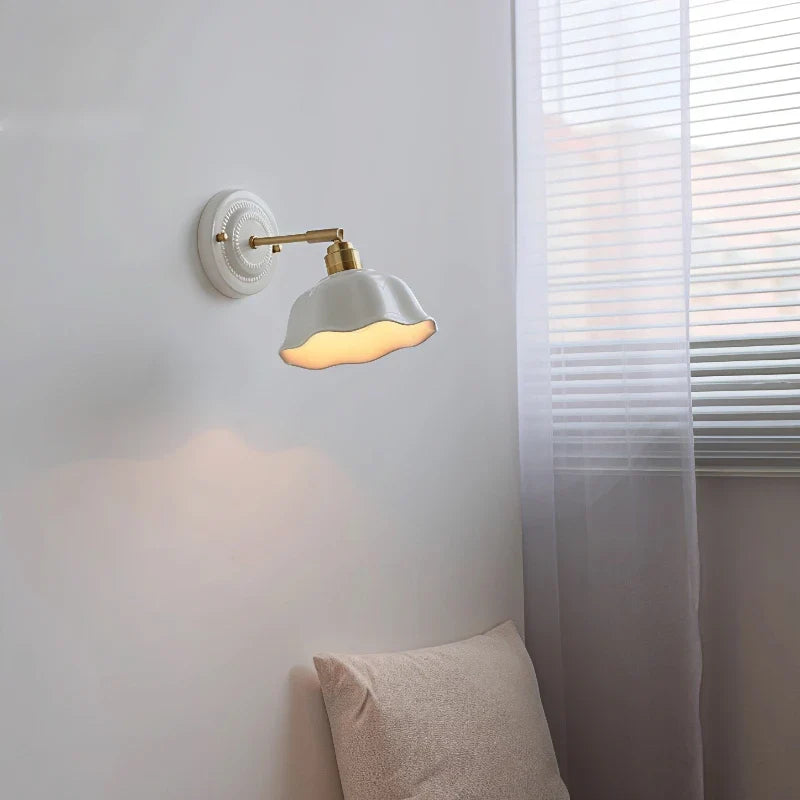 Cream Ceramic Wall Lamp