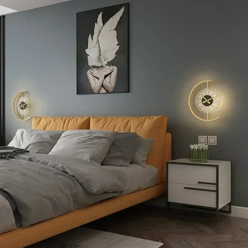 Lunaris Wall Lamp Clock