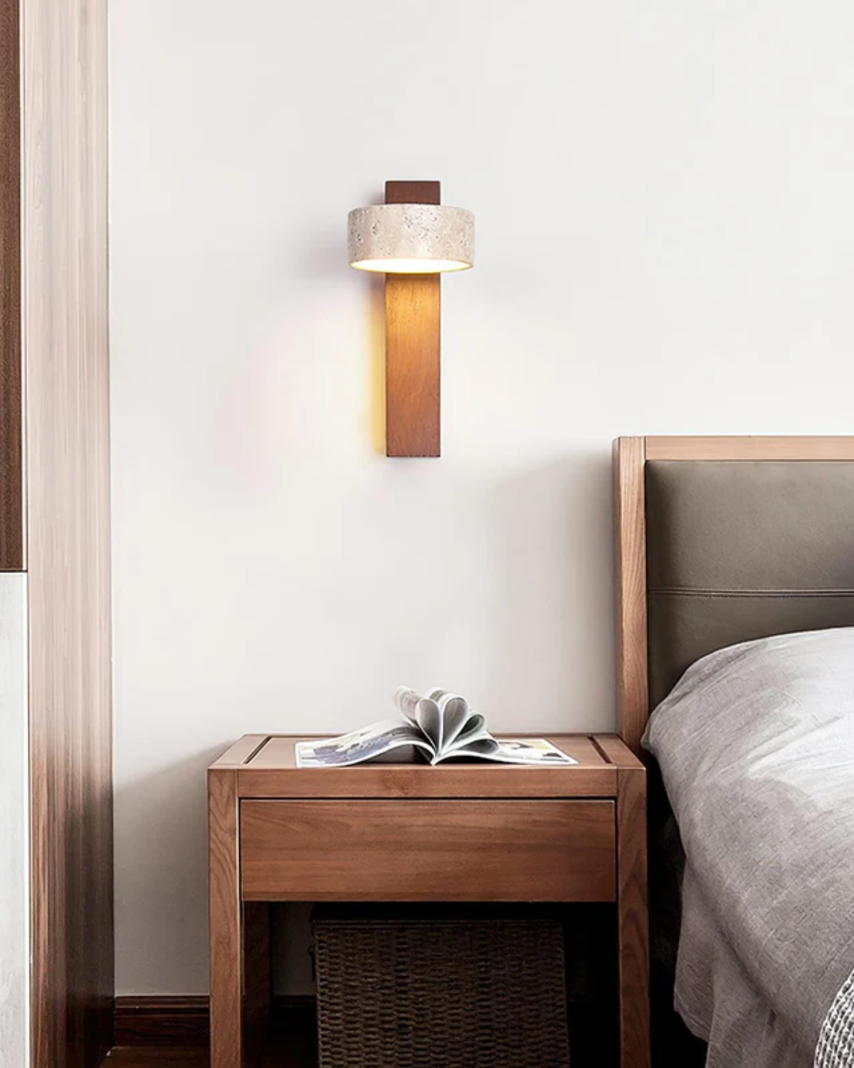 Travertine Wall Lamp