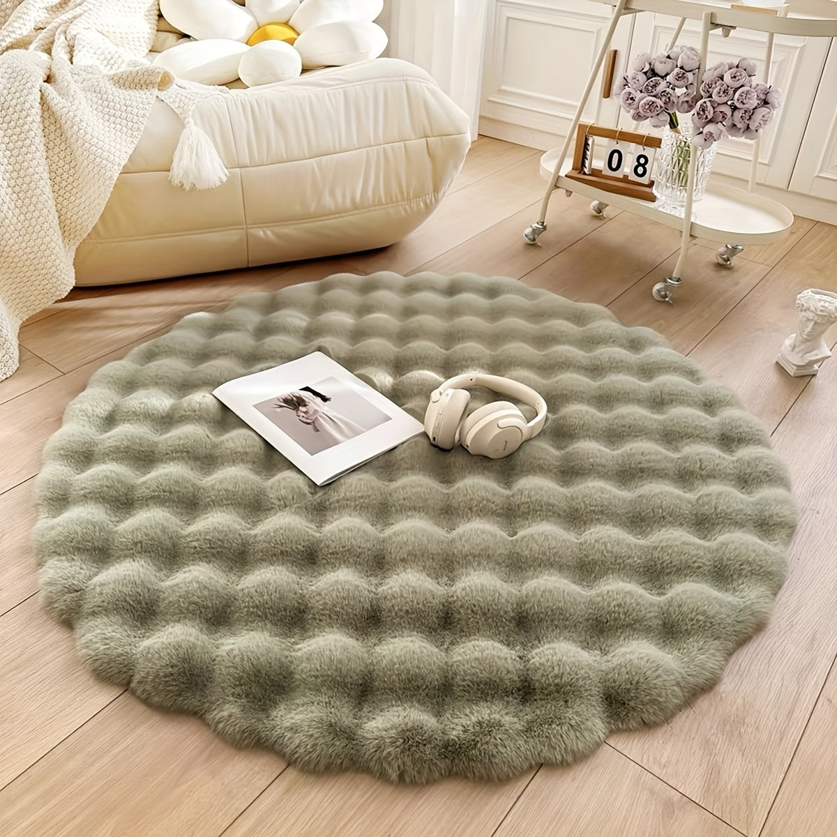 Cloud Comfort Round Bubble Rug